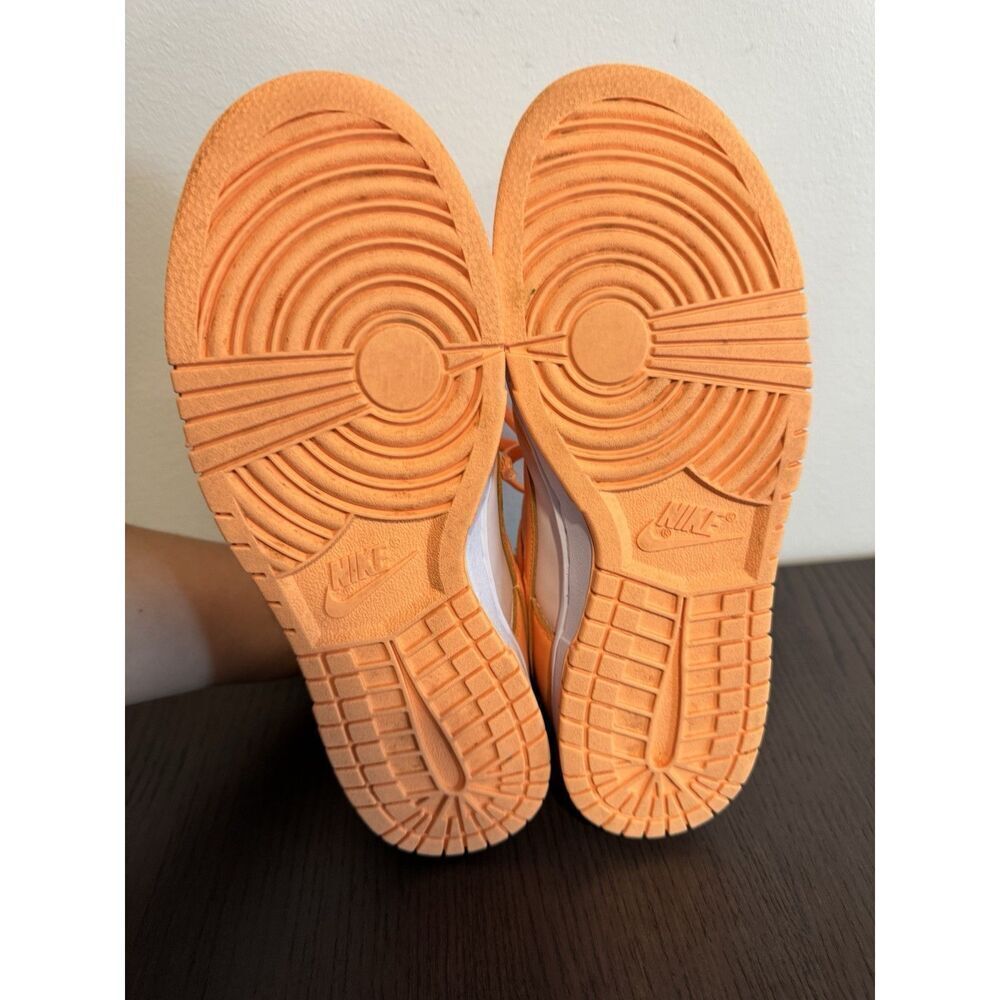 Retro Nike Dunk Low Womens 8.5 Peach Cream White  Leather Sneakers Shoes Summer - Picture 8 of 9